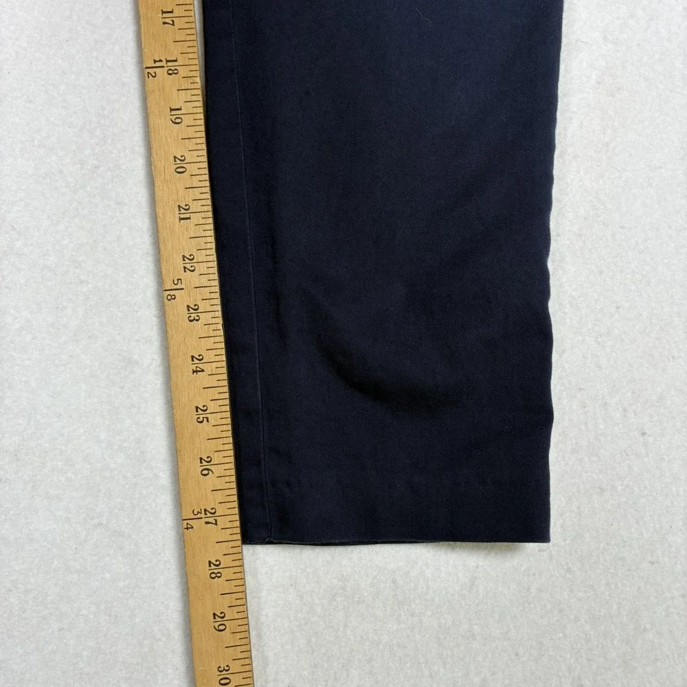 Banana Republic Traveler Chino Pants Mens 30x27.5 Navy Blue Slim Fit Minimalist